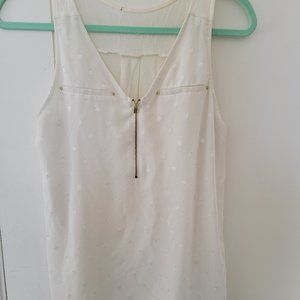 Express - cream dots tank top